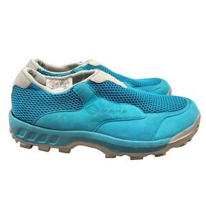 Vintage VANS Shoes Womens‎ 8.5 Blue Leather Jesse Rare Retro Sneakers Y2K Trail